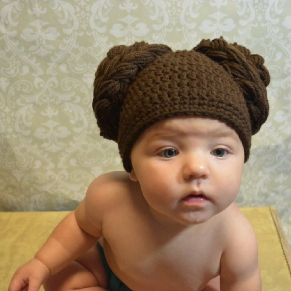 Princess Leia Crochet Beanie